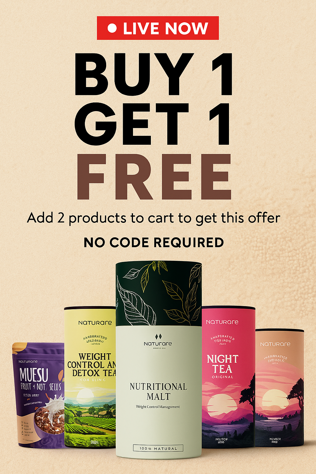 Naturare brand imagery